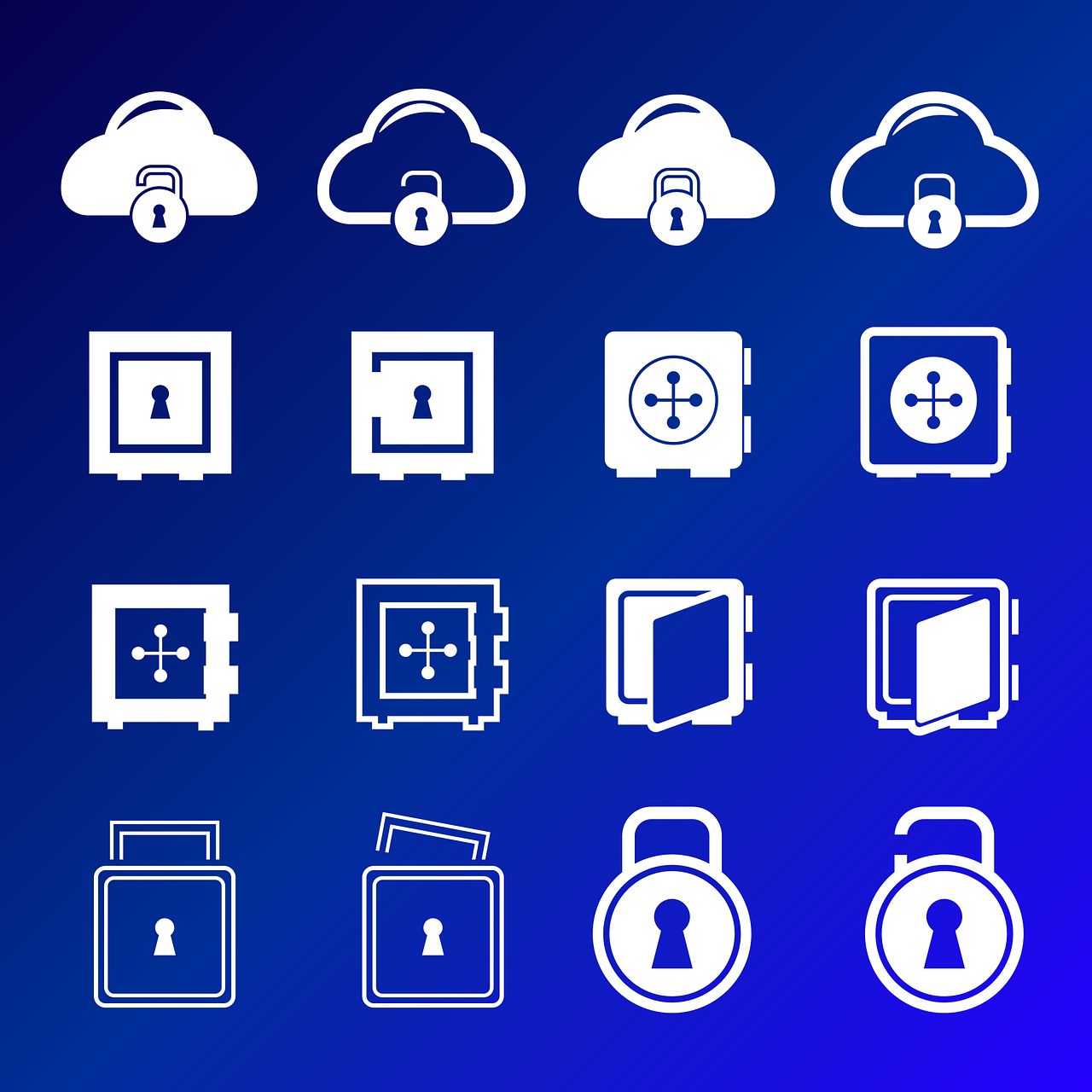 safe, lock, key, security, clouds, storage, nature, data, icon, lock, lock, lock, lock, lock, key