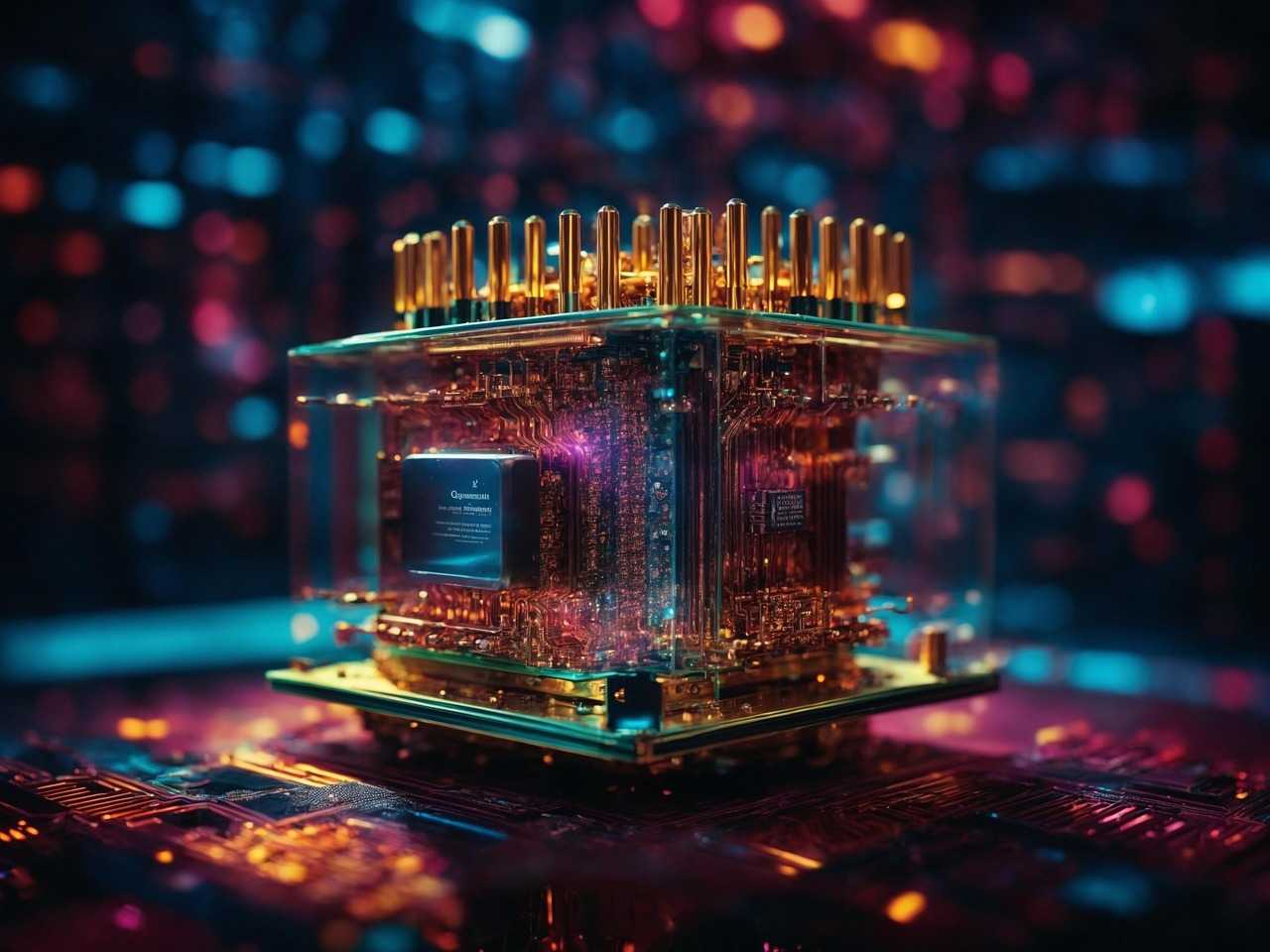 ai generated, processor, cpu, chip, computer, technology, hardware, electronics, gpu, digital